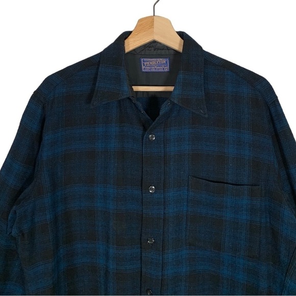 Vintage Pendleton Wool Flannel Shirt Size Medium - Picture 3 of 11